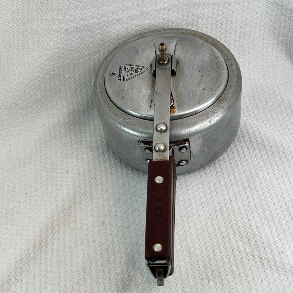 Vintage BKI Hotwell Sylvania 2L Aluminum Pressure Cooker Pot w/ Locking Lid